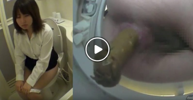 かなり大量のうんこを排泄するOL