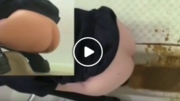 トイレ盗撮で下痢便