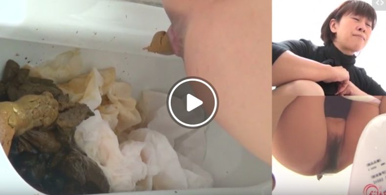 和式トイレで脱糞