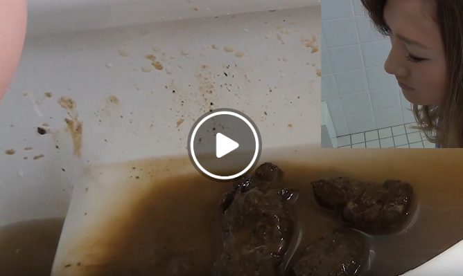 和式トイレで下痢便排泄