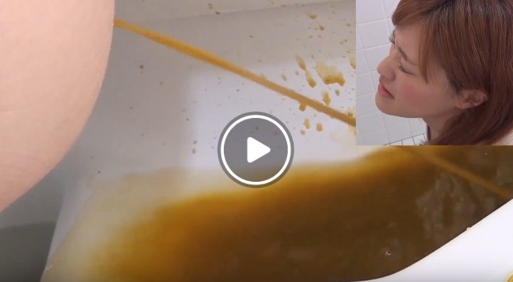 お姉さんの凄い下痢便