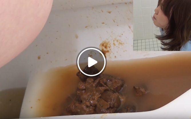 強烈な下痢便する女子